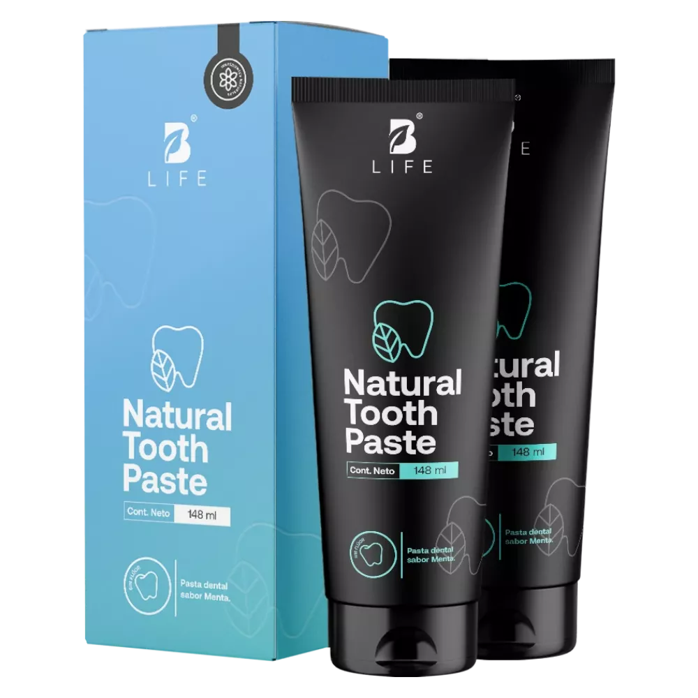 b life | natural tooth paste kit | kit pasta dental natural sin flúor | 2 pieza