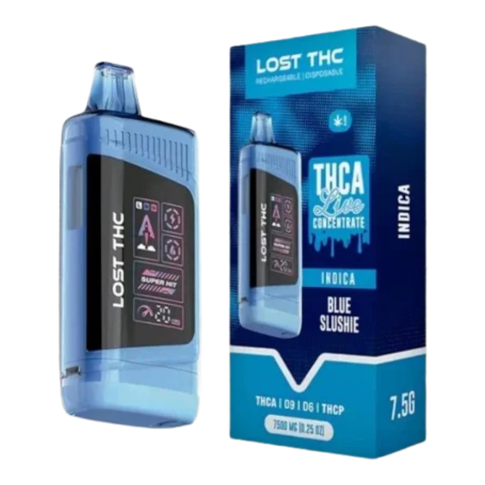vape desechable lost thc | v2 de 7.5 gramos | thc a + thc p + delta 9 | edición de lujo con pantalla led (copia)