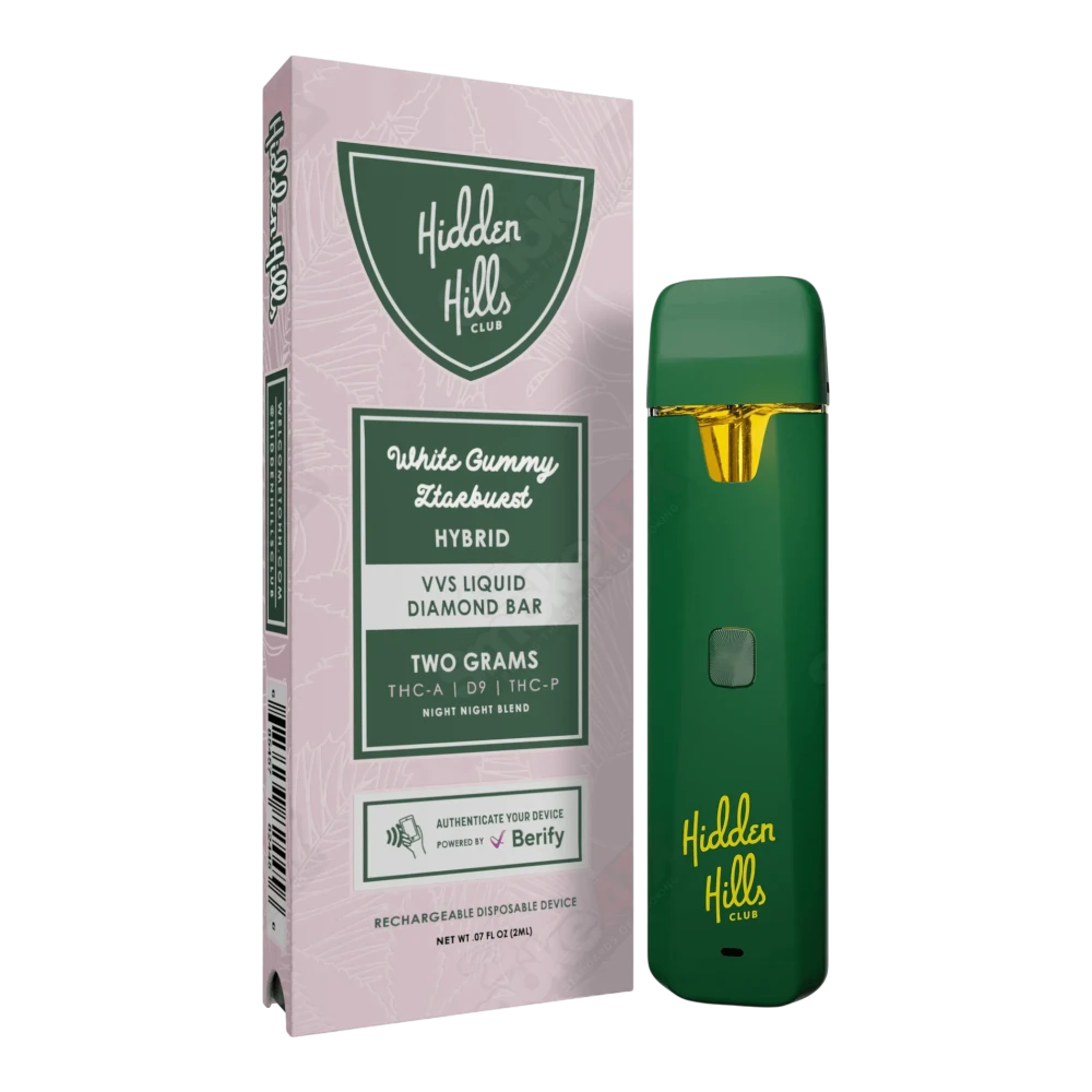 hidden hills | vape desechable | heady blend | thc a ultra + d9 + thc b | 2 g