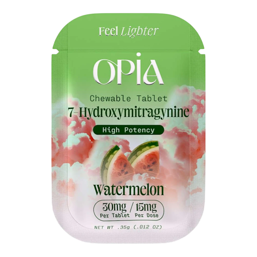 opia | tabletas masticables | 7 hidroximitraginina | extracto de kratom | 4 tabletas