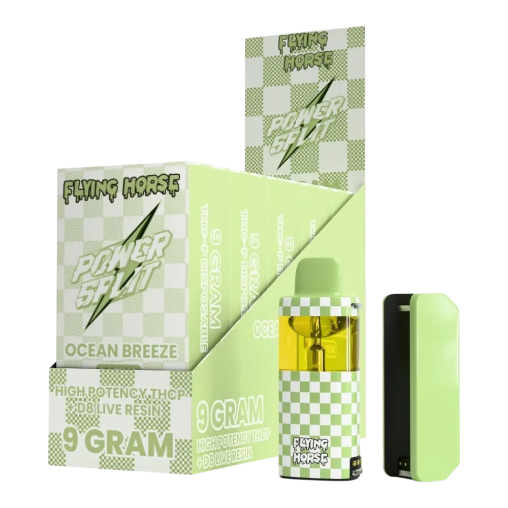 flying horse | disposable vape | thc + hydroxy orchard medley blend | 8.5 gr frosted grape, Índica
