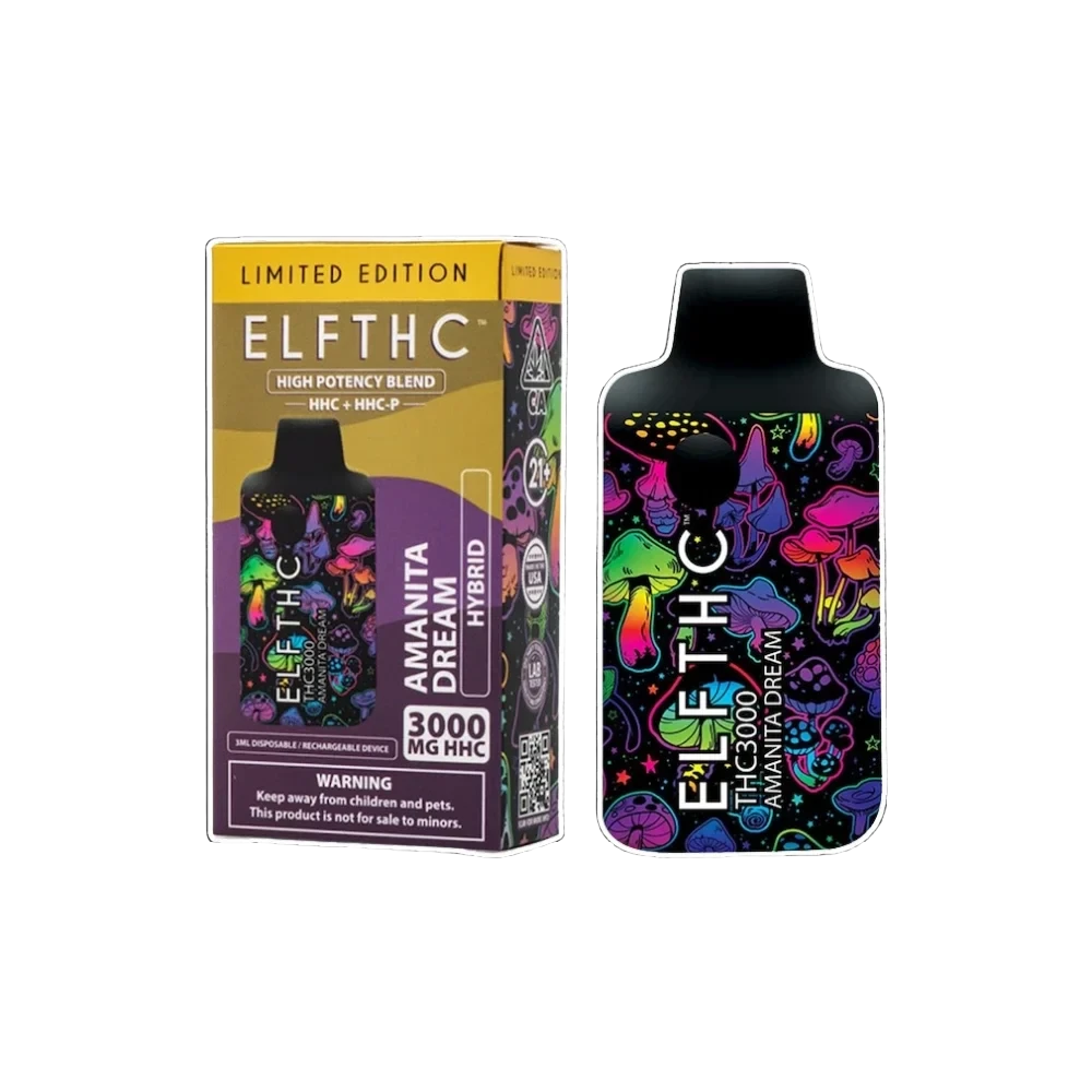 limited edition elf thc | 3000mg vape | hybrid · indica · sativa | choose your flavor