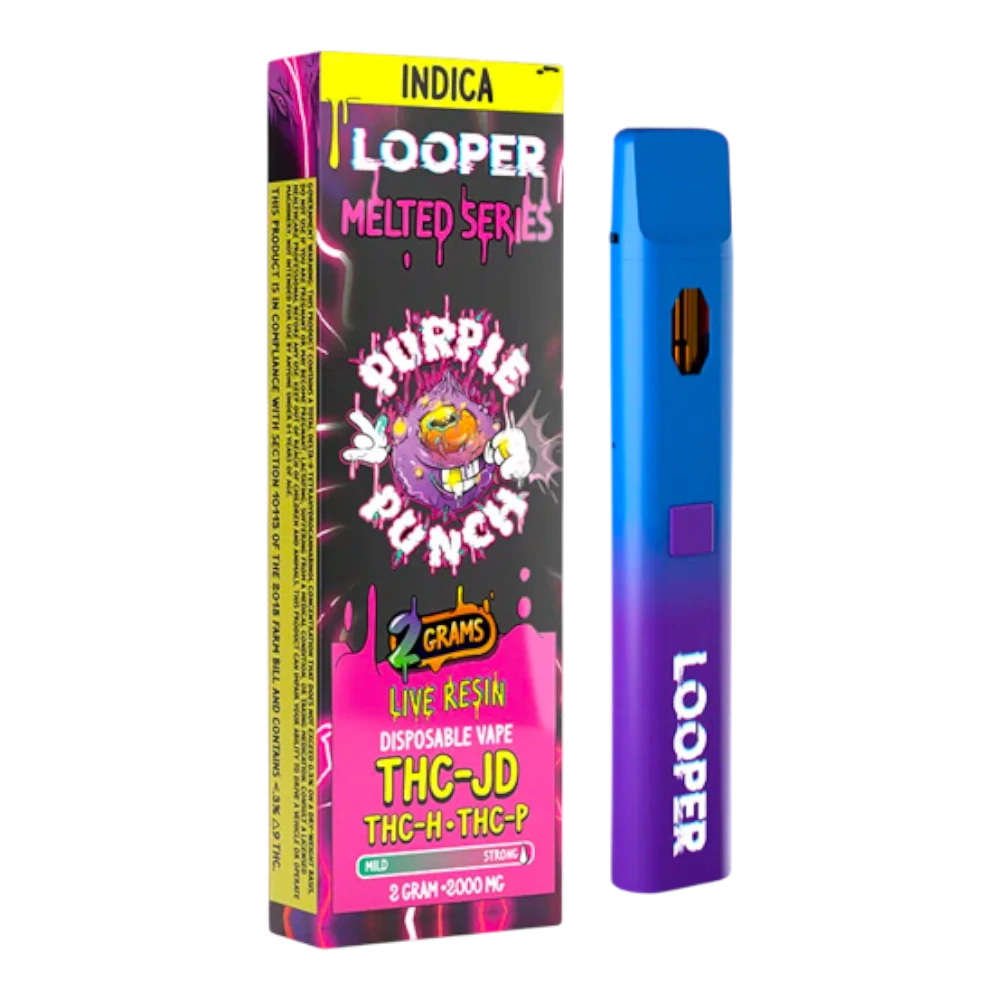 looper xl melted series 3g vape desechable hhc, hhc o, thc a, thc p, thcp o, thc h, thc b, thc jd, d8, d11,