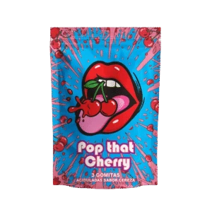 pop that cherry | gomitas aciduadas | 35mg thc | 15 mg hhc | 7 mg thc p | 3 piezas