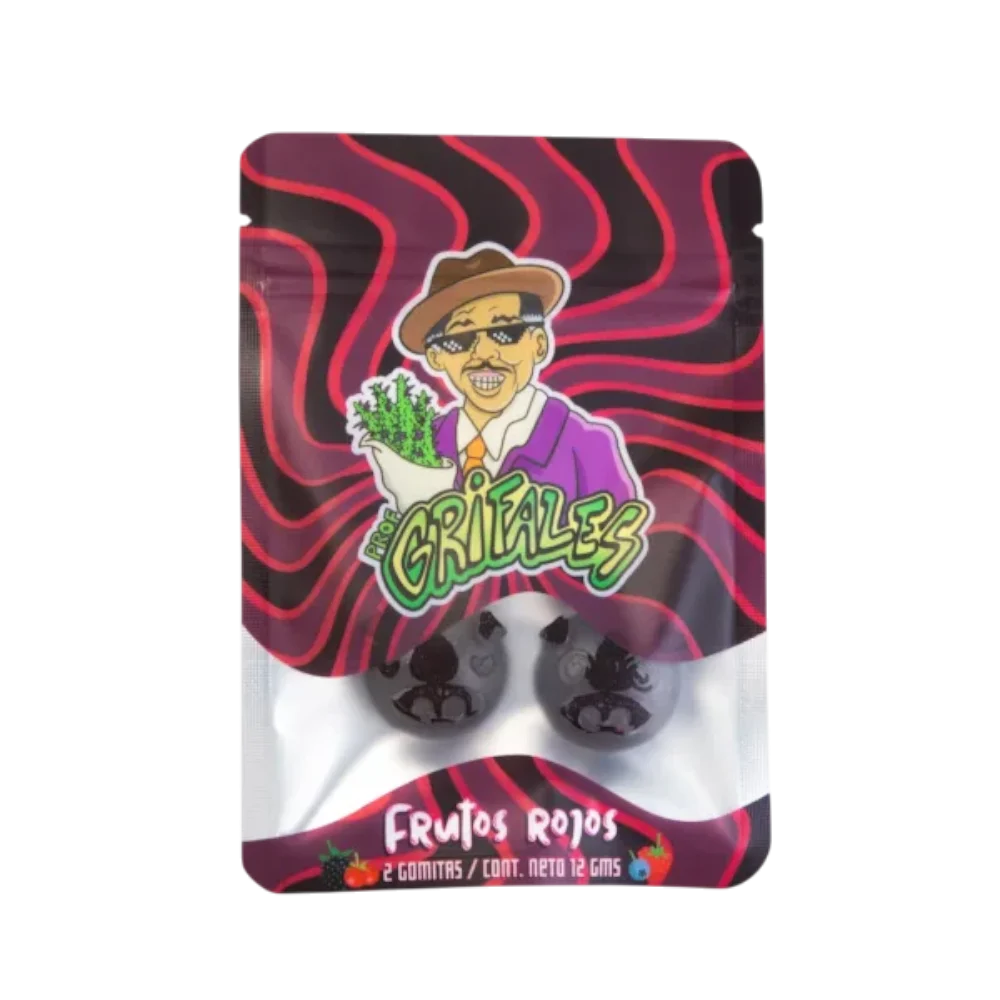 profesor grifales gomitas delta 9 thc 70mg 2 piezas frutos rojos