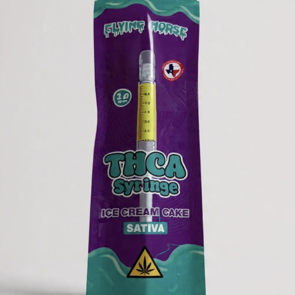 flaying horse | syringe = extracto recargable de dispositivo | thc a | 3 ml