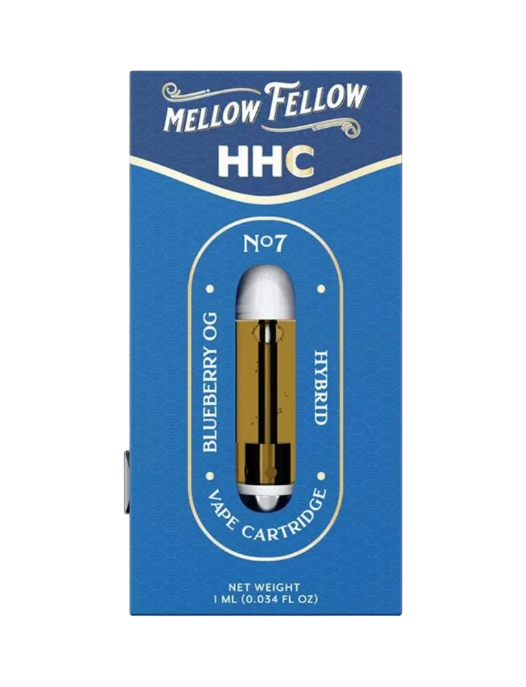 cartucho de wax | mellow fellow | hhc 1gr blueberry og, híbrida