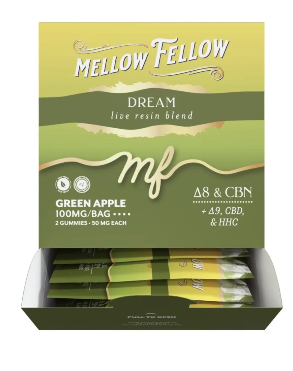 GOMITAS THC MELLOW FELLOW | 2 PIEZAS EUPHORIA/DREAM BLEND | 100MG - Imagen 8