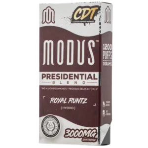 Modus Presidential | Cartucho Liquid Diamonds | 3000 mg | Delta 8- THCV photo review