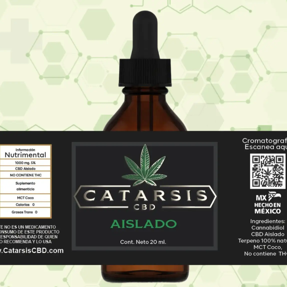 Catarsis CBD aislado botella