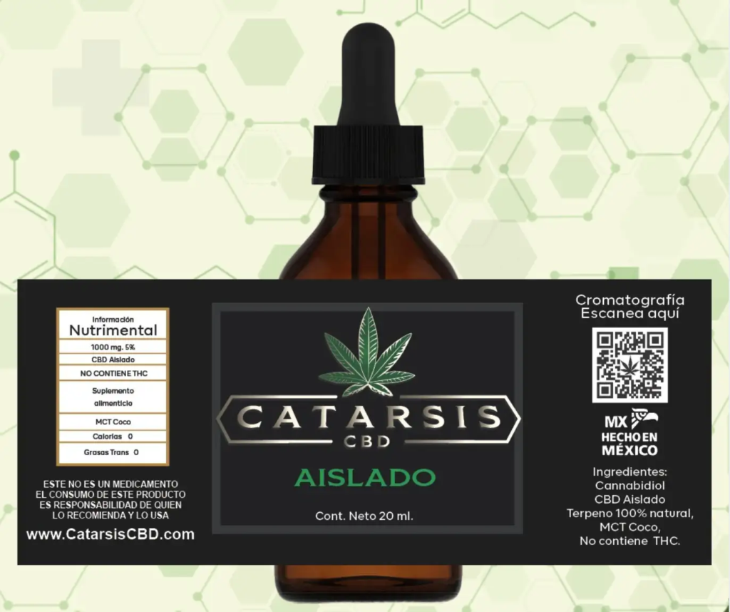 Catarsis CBD aislado botella