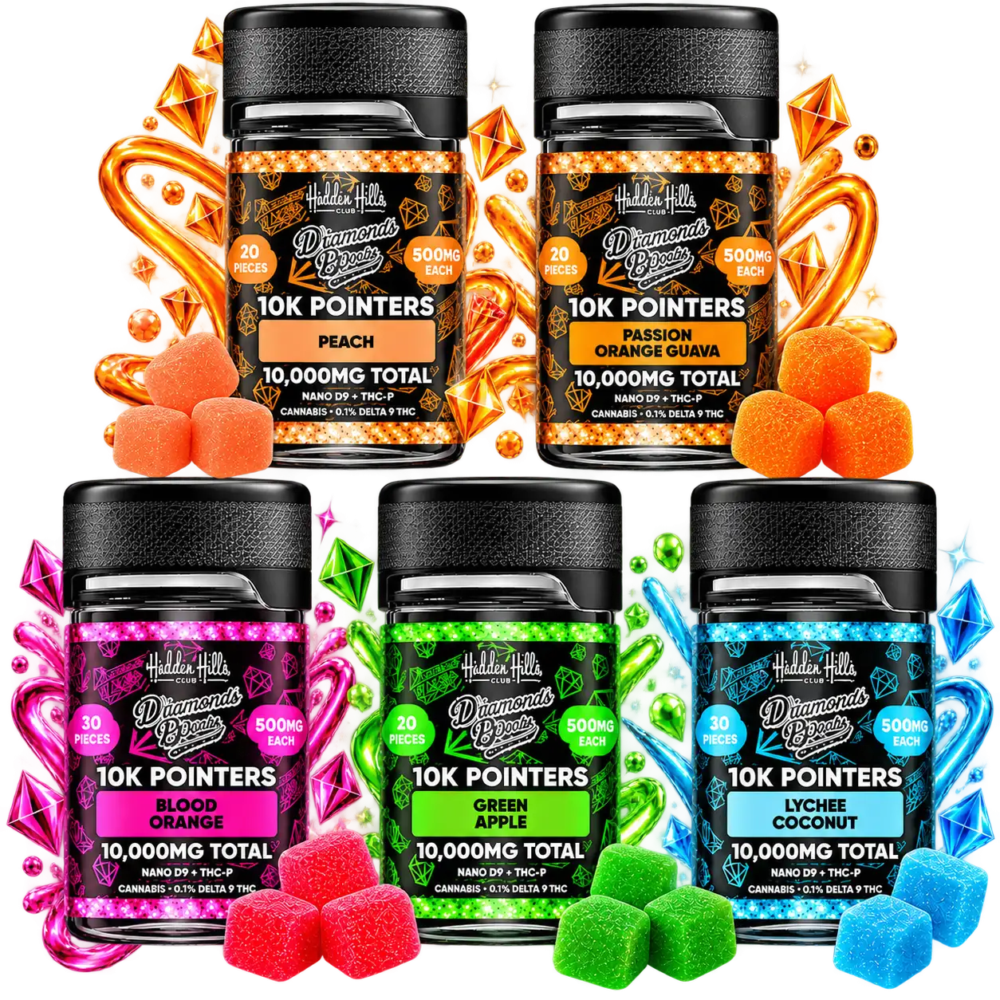 Colección brillante de gomitas premium