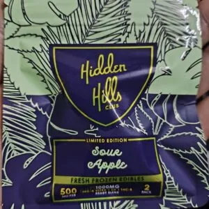 gomitas hidden hills | mezcla embriagadora | thc a ultra, thc b y d9 | 1000 mg | 2 piezas
