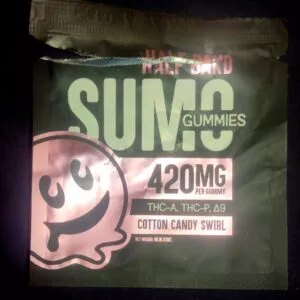 gomitas thc a, thc p, delta 8 | sumo cotton candy swirl | 2 piezas | 450 mg