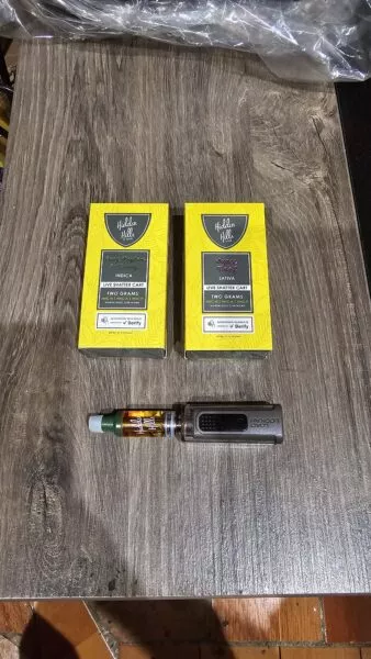 hidden hills | cartucho de wax desechable live shatter hhc 2000 mg | 2 ml