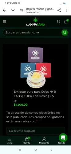 extracto puro para dabs nyb labs | thca live rosin | 2.5 gr