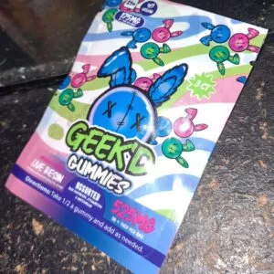 geek'd | gomitas delta 8 + thcp + live resin | 525 mg por bolsa