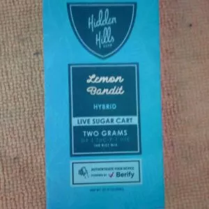 cartucho | hidden hills | d9, thc p, hte + live sugar | 2 gr | calidad premium