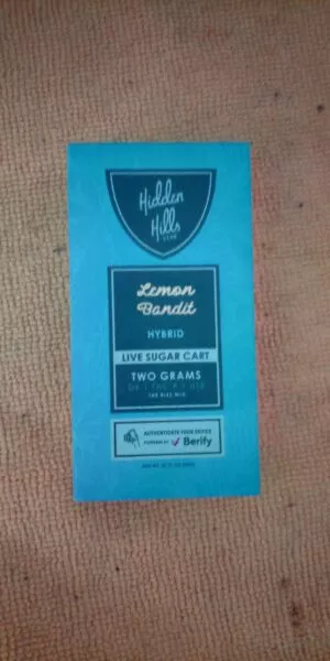 cartucho | hidden hills | d9, thc p, hte + live sugar | 2 gr | calidad premium