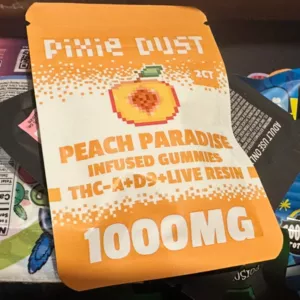 pixie dust | gomitas thc a + delta 9 thc + live resin | 1000 mg | 2 piezas
