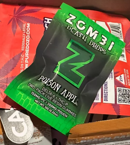 zombi | gomitas delta 6 thc, thc p + live resin | 300 mg | 2 piezas
