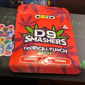 gomitas delta 9, delta 10 live resin, hhc, thc p y thc jd | dozo smashers | 1 pieza | 500 mg