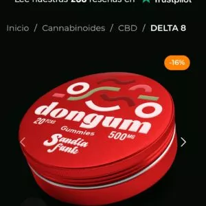 dongum | gomitas | delta 8 | 500mg | 20 piezas