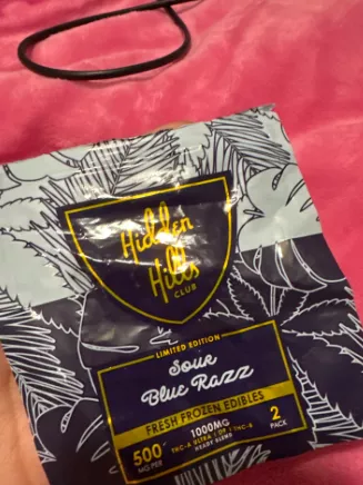 gomitas hidden hills | mezcla embriagadora | thc a ultra, thc b y d9 | 1000 mg | 2 piezas