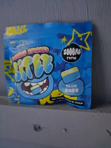 bitez gummies | delicioso chicloso con thca + delta 9 + thcp | 2000 mg | alta potencia | 2 piezas