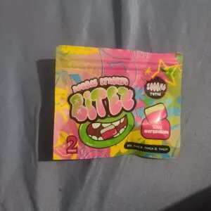 bitez gummies | delicioso chicloso con thca + delta 9 + thcp | 2000 mg | alta potencia | 2 piezas