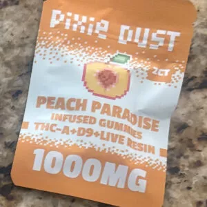 pixie dust | gomitas thc a + delta 9 thc + live resin | 1000 mg | 2 piezas