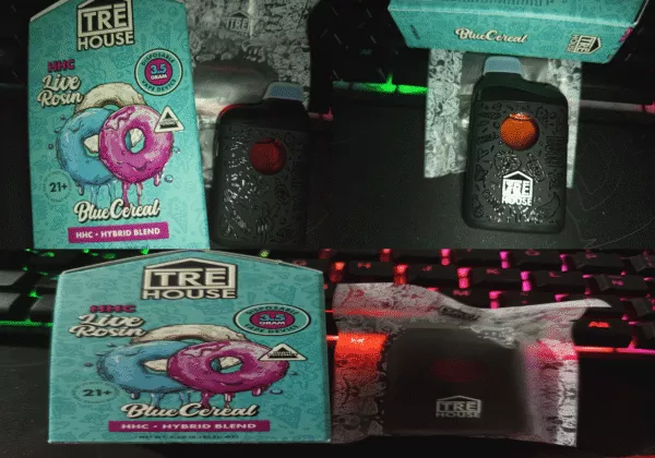 tre house pen | blue cereal | vape desechable | hhc | 3.5 gr