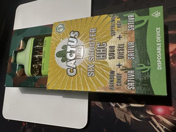 cactus labs | vape desechable 3 sabores en 1 | six shooter | hhc | 6 gramos