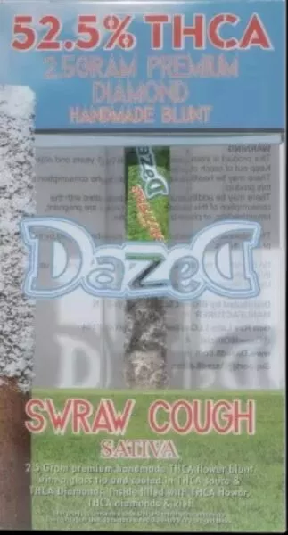 dazed diamond | thca pre roll 2.5 mg | swraw cough | prerolado