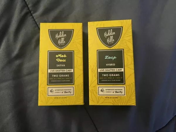 hidden hills | cartucho de wax desechable live shatter hhc 2000 mg | 2 ml