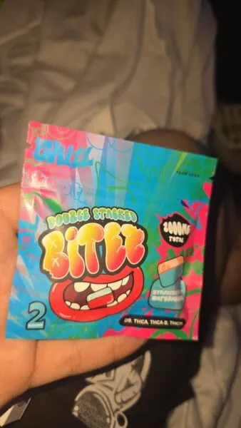 bitez gummies | delicioso chicloso con thca + delta 9 + thcp | 2000 mg | alta potencia | 2 piezas