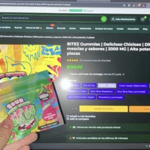 bitez gummies | delicioso chicloso | diferentes mezclas y sabores | 2000 mg | alta potencia | 2 piezas
