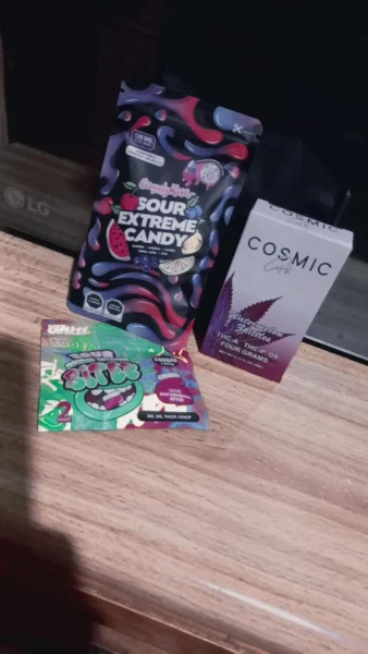 caramelo macizo sour extreme | candy melt fórmula | hhc + thco + hhco + cbd | 2 piezas | 60 mg