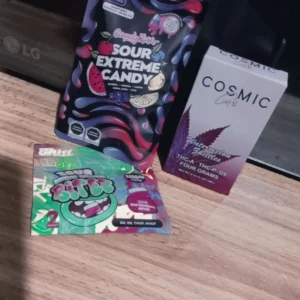 caramelo macizo sour extreme | candy melt fórmula | hhc + thco + hhco + cbd | 2 piezas | 60 mg