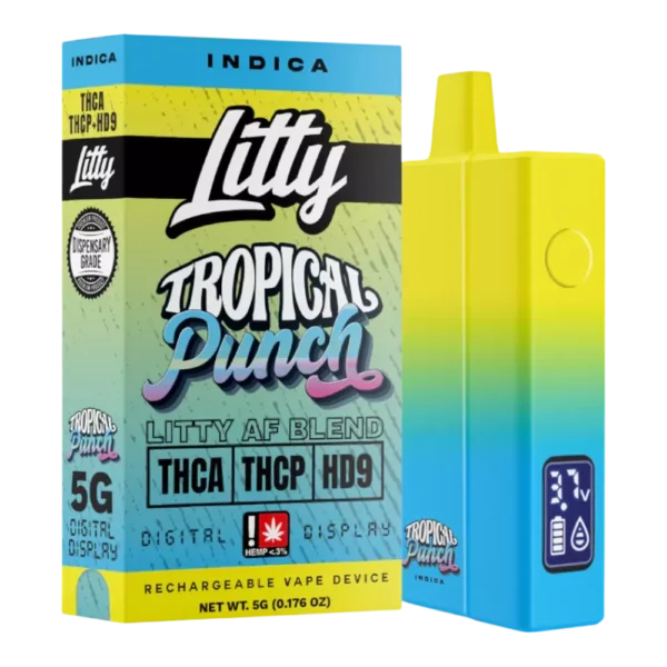 vape | litty af blend | thca + diamantes líquidos | con pantalla led | 5 gr