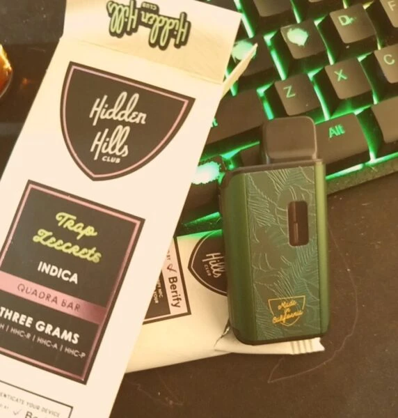 hidden hills | vape desechable hhc 3000 mg | 3 ml | pluma de wax