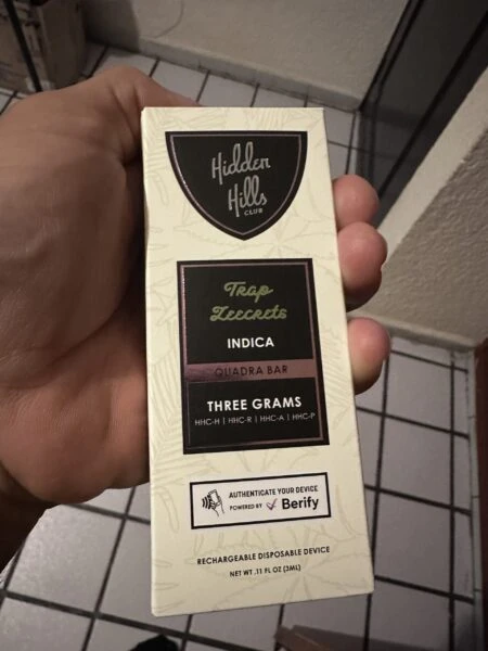 hidden hills | vape desechable hhc 3000 mg | 3 ml | pluma de wax