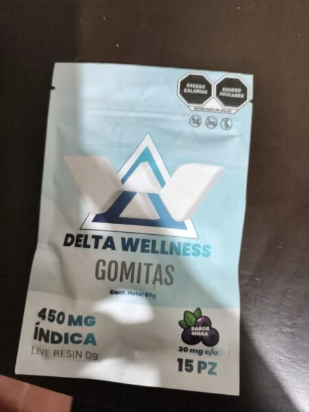 delta wellness | gomitas live resin | delta 9 | 450 mg | 15 pz