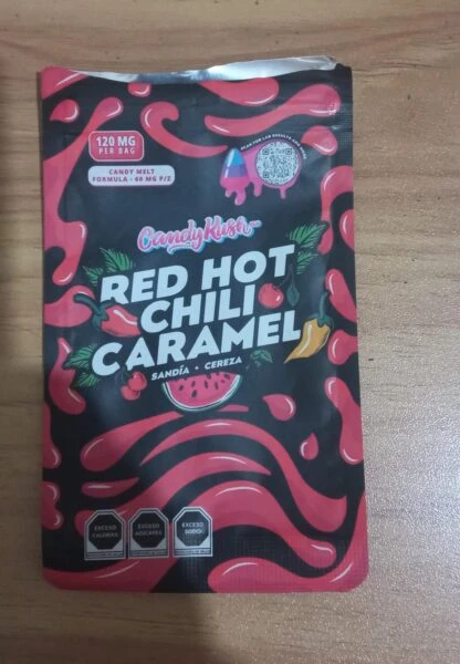 caramelo macizo enchilado | candy melt fórmula | hhc + thco + hhco + cbd | 2 piezas | 60 mg