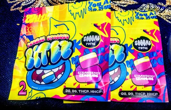 bitez gummies | delicioso chicloso | diferentes mezclas y sabores | 2000 mg | alta potencia | 2 piezas