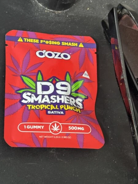 gomitas delta 9, delta 10 live resin, hhc, thc p y thc jd | dozo smashers | 1 pieza | 500 mg