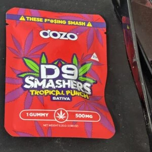 gomitas delta 9, delta 10 live resin, hhc, thc p y thc jd | dozo smashers | 1 pieza | 500 mg