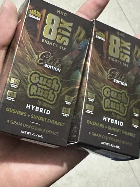 eighty six vape gush rush elite edition | hhc | 4gr | indicador led