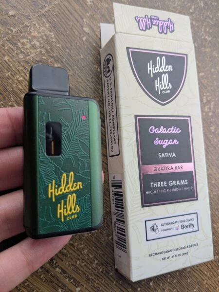 hidden hills | vape desechable hhc 3000 mg | 3 ml | pluma de wax