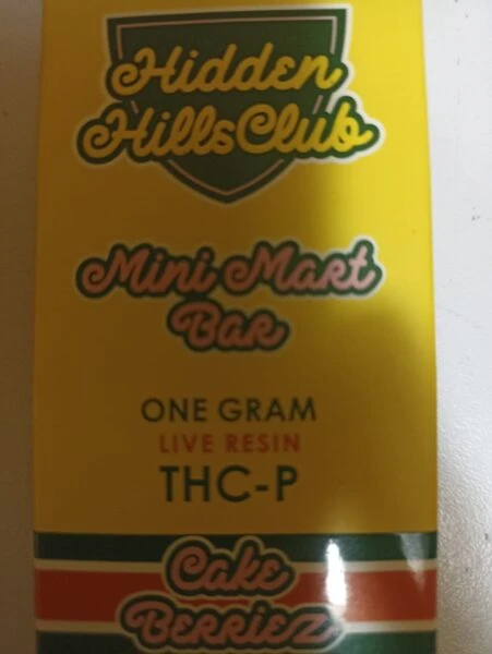 hidden hills | vape desechable | mini mart bar | thc p | 1 g